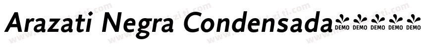 Arazati Negra Condensada字体转换